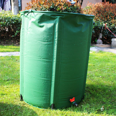 พับได้ PVC ผ้าใบฝนประหยัดถัง 500L สําหรับสวนไร่