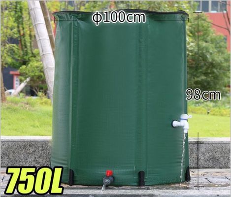 PVC Rain Saver Barrel 750L สามารถพับได้ สําหรับฟาร์ม เฮ้าส์ การ์เด้น บริการ OEM