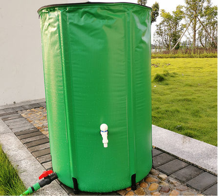 PVC Rain Saver Barrel 750L สามารถพับได้ สําหรับฟาร์ม เฮ้าส์ การ์เด้น บริการ OEM