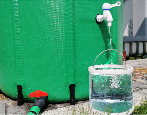 1000L SGS ถังเก็บน้ําฝนกลางแจ้ง PVC ผ้าใบพับ