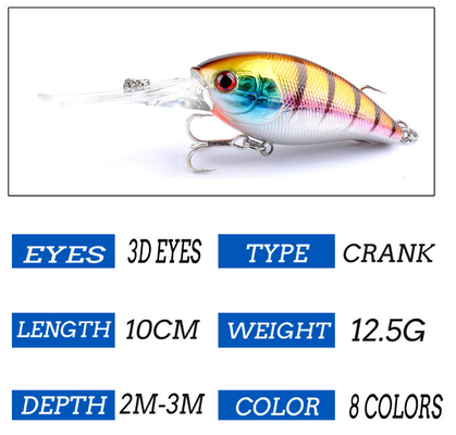 12.5G 10CM หินอ้วนซอลมอน bait 4 พลาสติกล่อสําหรับการประมงทะเลแรง