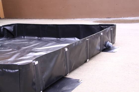 5Mx3M ถังน้ํามันกระจก 0.90 มม PVC ผ้าใบป้องกันการไหล