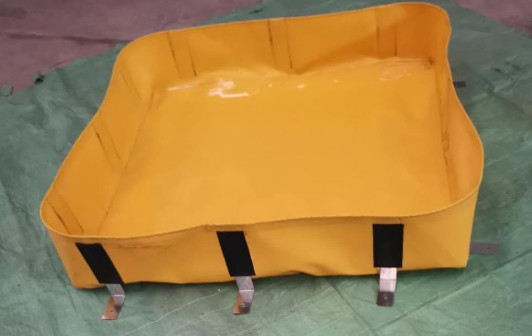 1Mx1M 0.90mm ถัง PVC ผ้าใบ ถังป้องกันการไหลน้ํามัน