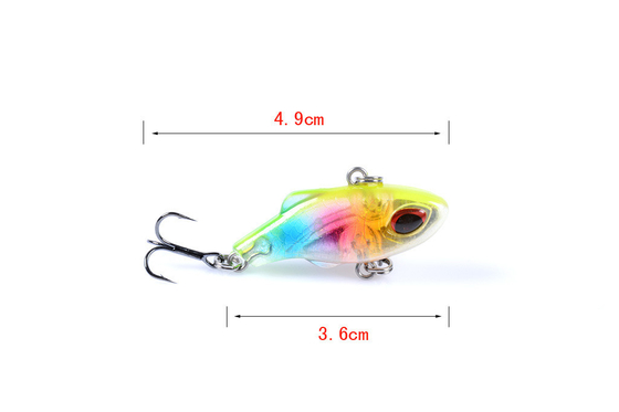 3.6cm / 5.2g ลายว่ายน้ําเต็ม Bionic bait พลาสติกสําหรับปลาแมนดาริน