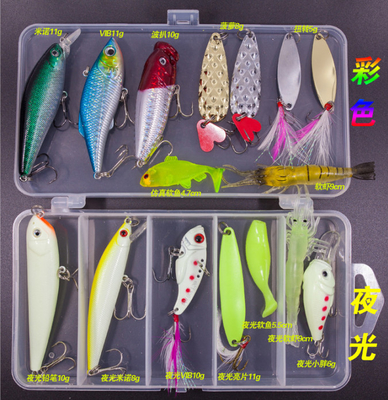 โลหะ Jig Spoons กุ้งตกปลา ชุดกันการกัดกร่อน 17 - 73 PCS