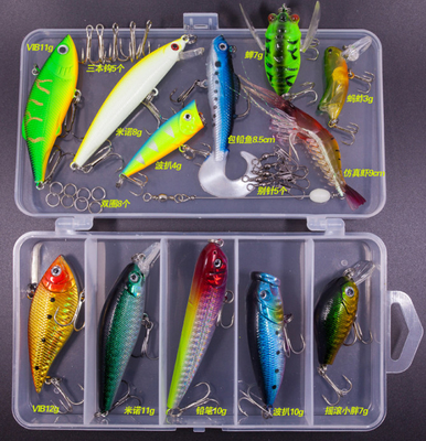 โลหะ Jig Spoons กุ้งตกปลา ชุดกันการกัดกร่อน 17 - 73 PCS
