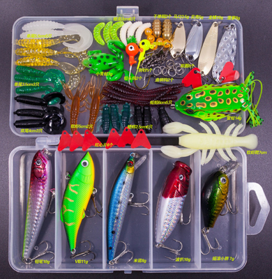โลหะ Jig Spoons กุ้งตกปลา ชุดกันการกัดกร่อน 17 - 73 PCS