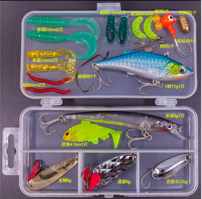14 - 78 PCS ตกปลา ชุด ส้อน Jig โลหะกับดักซิลิโคนอ่อน
