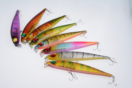 8 สี 17.50CM/39.20g 2# Hooks Perch,Crucian,Culter Alburnus Big Minnow Lure ตกปลาทะเล