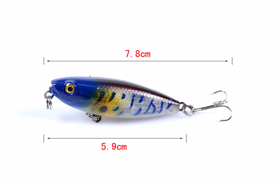 6 สี 5.9CM/6.9g พริช,ครูเซียน,ดินสอพลาสติกปลอม