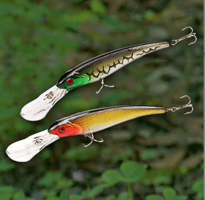 8 สี 16.50CM/29g 2# Hooks ขนาดใหญ่ Minnow ล่อ Perch,Crucian,Tilapia ปลาสติก