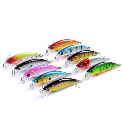 10 สี 6.70 ซม/5 กรัม 8# โฮก พาร์ช, ครูเซียน, คัลเตอร์ อัลเบิร์นัส พลาสติก ตกปลา