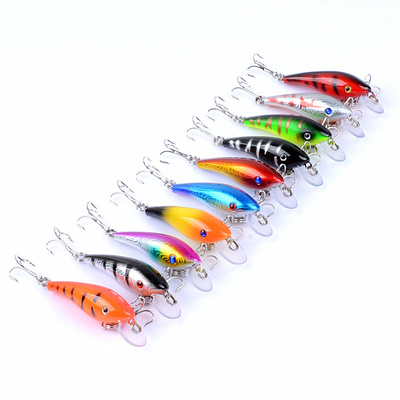 10 สี 5.7CM/4.4g 8# โฮก มูเล็ต,เปรช,ปลาแคทฟิช พลาสติกเอบีเอส