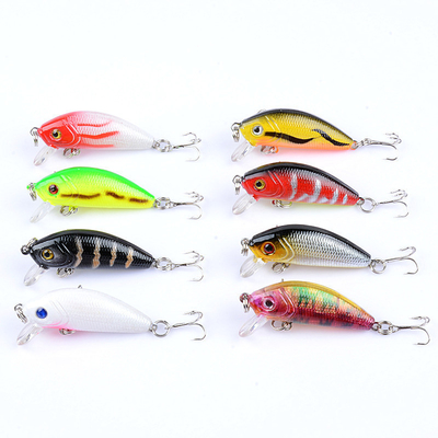 8 สี 5 ซม / 3.6 กรัม 10# Hooks พลาสติกแข็ง