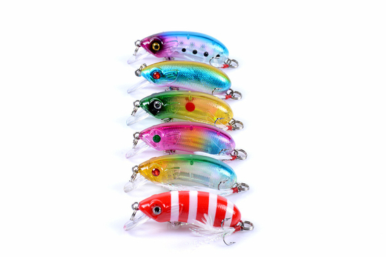 รุ่นใหม่ 6 สี 5.1CM/7.2G หมูปลาตกปลา