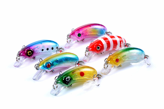 รุ่นใหม่ 6 สี 5.1CM/7.2G หมูปลาตกปลา