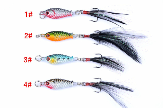 4 สี 3.2CM / 5G 8# Hooks Perch,Catfish พลาสติก แข็งแกร่ง