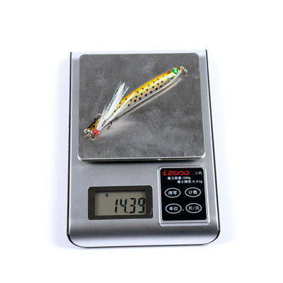 6 สี 10CM/14.4G 6# Hooks Perch,Catfish พลาสติก แข็งแกร่ง ตกปลา