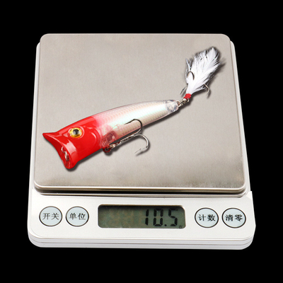 7 สี 8CM/10.50G Feather Hook Perch,Catfish พลาสติก แข็งแกร่ง