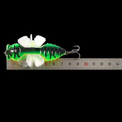 10 สี 7.5CM/15.5g Twin Propeller พลาสติก แข็งแกร่ง แมงดัก ถักยนต์ Rotary Tackle Popper ตกปลา