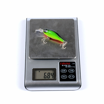 6 สี 7CM/6.8g ตา 3 มิติ พลาสติก แข็งดึง 0.30m-1.5m พลอย Crank ตกปลา