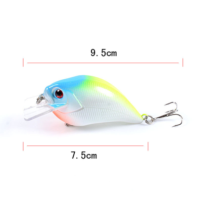6 สี 7.5CM/15.2g ตา 3 มิติ พลาสติก แข็งแรง ก่อ 0.30m-3m พลอย แคลนก์ ก่อประมง