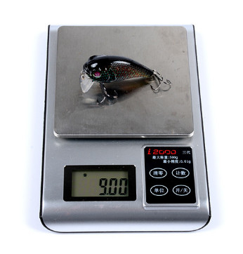 6 สี 5.3CM / 9g 6# Hooks 3D ตา พลาสติก การวาดภาพระบายัง 0.30m-0.9M พลอย Crank ตกปลา