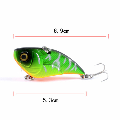 ภาพถ่าย VIB ตกปลา 6 สี 5.3CM/14.30g 10 # Hook