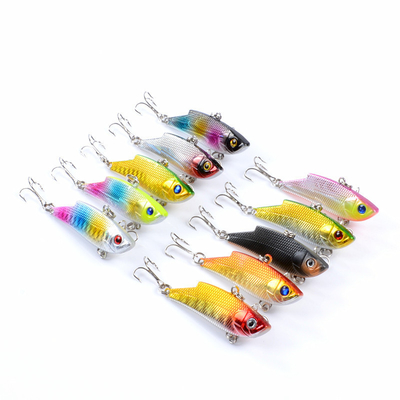 3D Eyes Hard VIB ตกปลา 10 สี 5.50CM/10g 8# Hook