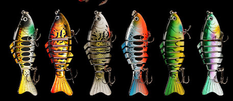 6 สี 10 ซม/16 กรัม ตา 3 มิติ ปลาสติก กล่องล่อ หมึกดําน้ํา