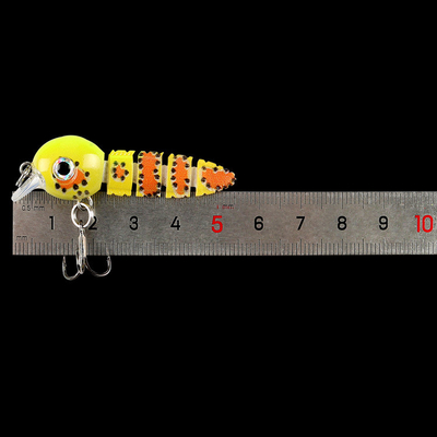 5 สี 5.5CM/3.9g มินโนว์ หนอนเลือด ล่อล่อว่ายน้ําครบชั้น ล่อปลา