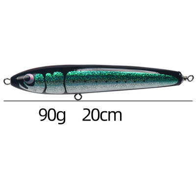 สีสัน 20CM/90g ตา 3D ต้นไม้ ตกปลา ทรีเบล ฮอกส์