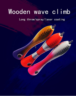 3 สี 20 ซม/120 กรัม ละเซอร์เคลือบไม้ กล่องล่อ ทรีเบิ้ล ฮั๊ก ปากใหญ่ บาส หัวงู ป๊อปเปอร์