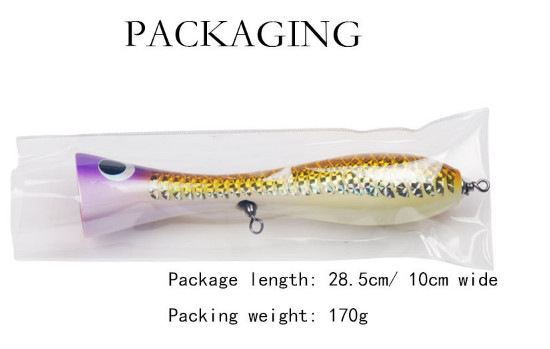 3 สี 20 ซม/120 กรัม ละเซอร์เคลือบไม้ กล่องล่อ ทรีเบิ้ล ฮั๊ก ปากใหญ่ บาส หัวงู ป๊อปเปอร์