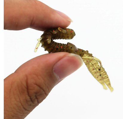 กุ้งยาง ซิลิโคน กุ้งล่ออ่อน การประมง 7.2CM/1.8g 10PCS/ถุง