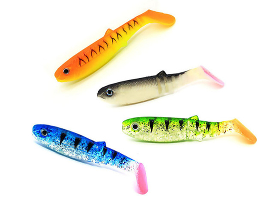 น้ํายา T Tail Monnow Lures PVC Bionic ตกปลา 16 สี 8CM 6g