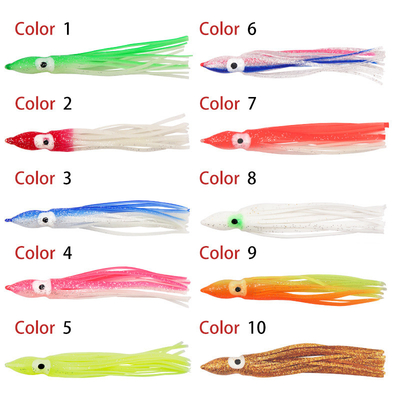 ตะเกือกหมึก หนวด หนวดปลา หนวด 20 สี 12.5cm 4.2g